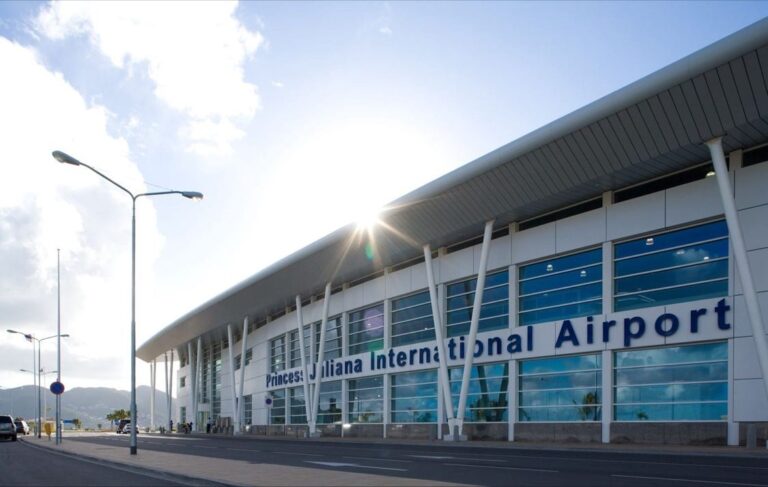 Princess Juliana International Airport terminal in St. Maarten